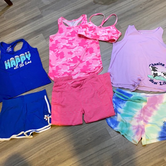 3 sets for $35 girls matching short sets - Picture 1 of 4